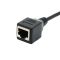 Удлинитель сетевого кабеля RJ45 Ethernet (папа-мама) экранированный Черный 2м