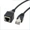 Удлинитель сетевого кабеля RJ45 Ethernet (папа-мама) экранированный Черный 3м
