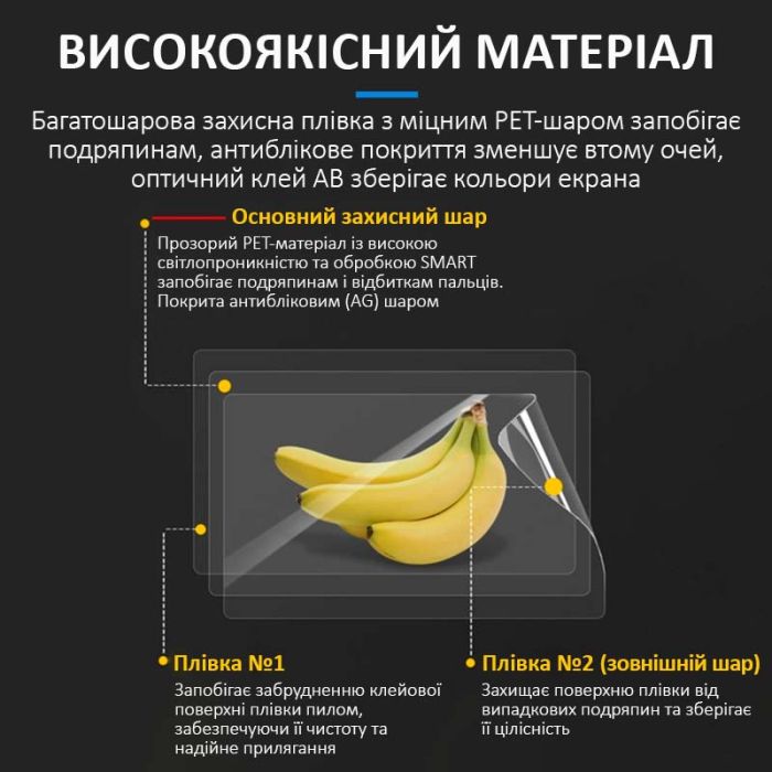 Гидрогелевая бронепленка Sunshine SS-075 PC / для экранов ноутбуков до 16'' / защитная / пачка 10 шт.
