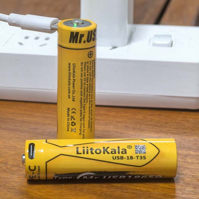 Аккумулятор LiitoKala USB-18-T35 / 18650 / 3500 mAh / Type-C Original