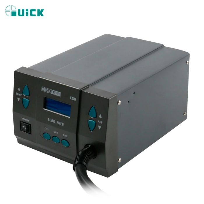 Термоповітряна паяльна станція QUICK 881D фен / 1300 Вт / 100-500°С / 120 л/мин