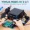 Паяльная станция 2 в 1 YIHUA 902D-IV / термофен + паяльник T12 / 3 канала памяти / 775 Вт