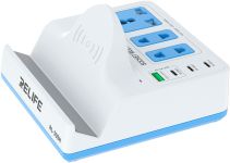Бездротовий зарядний пристрій Relife RL-309H / 1XUSB QC / 3xType-C PD / подовжувач 220В / 72W Max