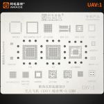 Трафарет BGA Amaoe UAV:1 для дронів AR9342, LCMX02, S1, LC1860C, MA2100A, H3, H6, LF-2100E, LC1160 (0.12mm)