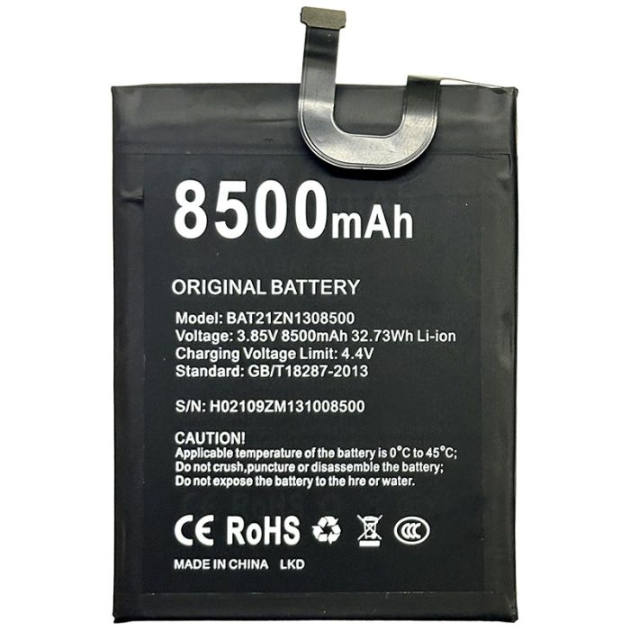 Акумулятор для Doogee S86 / S86 Pro / BAT20ZN1308500 / BAT21ZN1308500 (8500mAh)