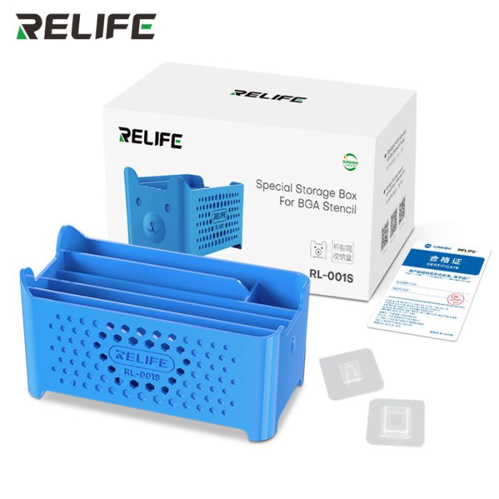 Органайзер Relife RL-001S для BGA трафаретів / інструментів / пластиковий / Blue