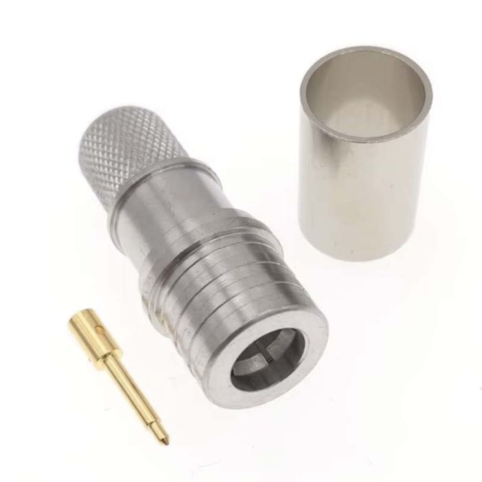 Разъем коннектор QMA male (папа) обжимной для кабеля 5D-FB RG6 RG5 LMR300 RG304 РК-75