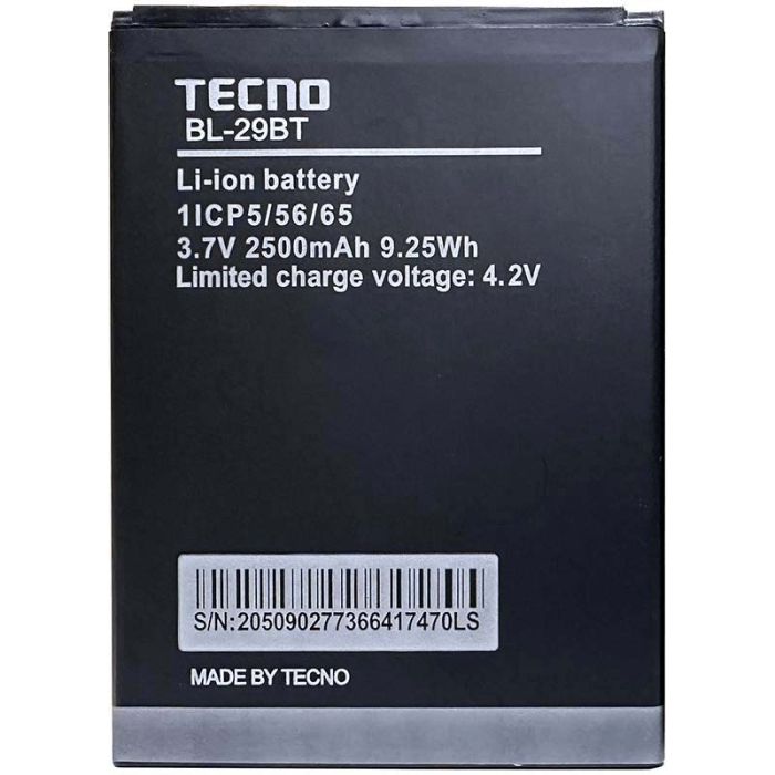 Акумулятор для Tecno Spark Go 2022 BL-29BT (2500 mAh)