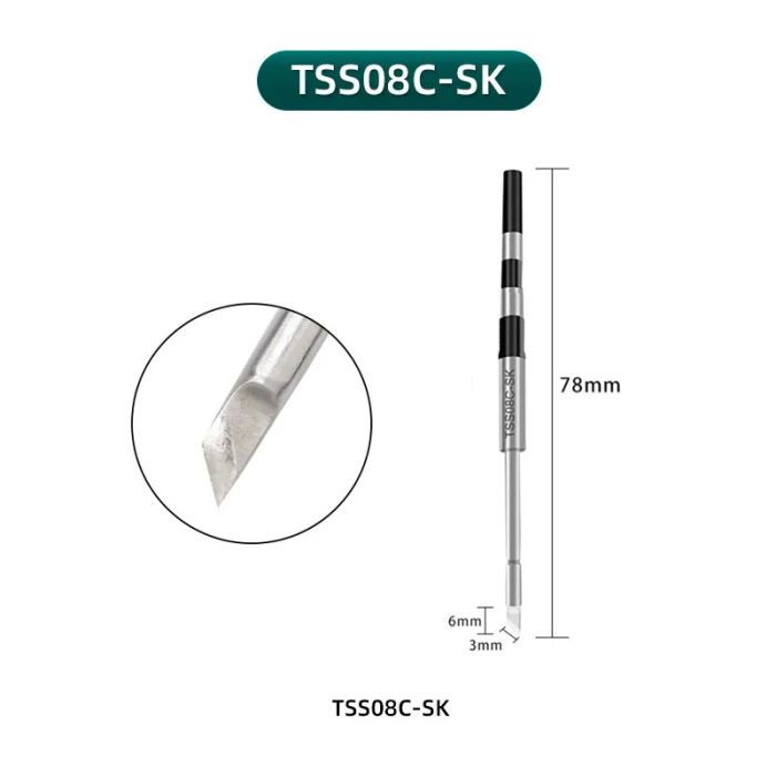 Жало, наконечник Quick TSS08C-SK  для прецизонной паяльной станции Quick Q8