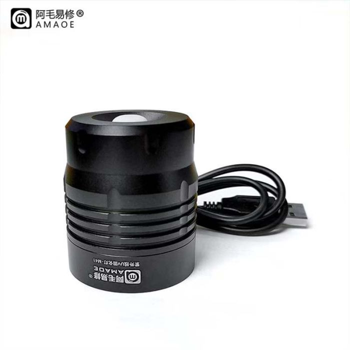 Ультрафіолетова лампа Amaoe M41 для сушіння клею, лаку / алюмінієва / USB 5V / 5W
