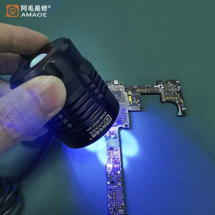 Ультрафіолетова лампа Amaoe M41 для сушіння клею, лаку / алюмінієва / USB 5V / 5W