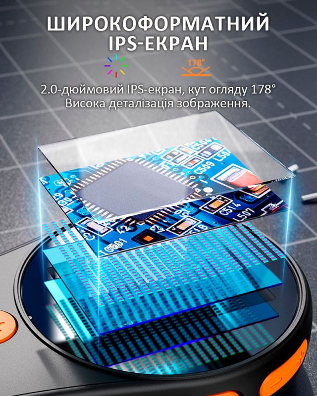 Микроскоп цифровой портативный лупа PM-370 / 500х / 2Мп / подсветка / Type-C / Черный