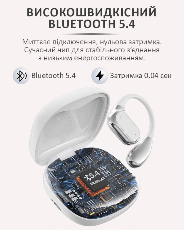 Наушники беспроводные Q18 TWS Earbuds с LED дисплеем, Bluetooth 5.4, ENC, 300mAh White