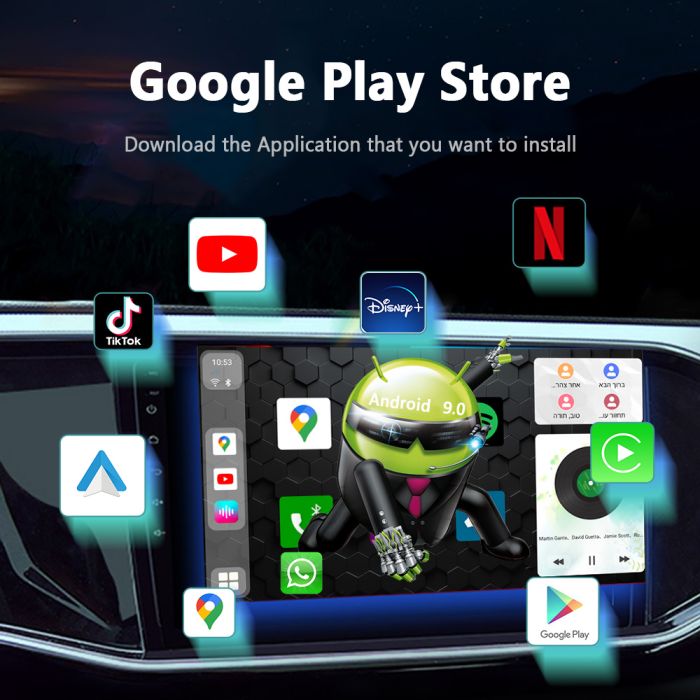 Автомобільний CarPlay Mini Box UX-999 Pro / 64 ГБ / Android 9
