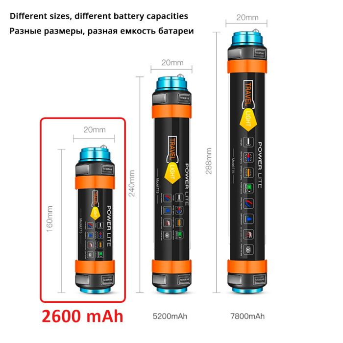 Фонарь кемпинговый PowerLite + Powerbank 2600 mAh IP68