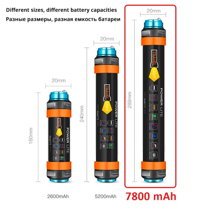Фонарь кемпинговый PowerLite + Powerbank 7800 mAh IP68