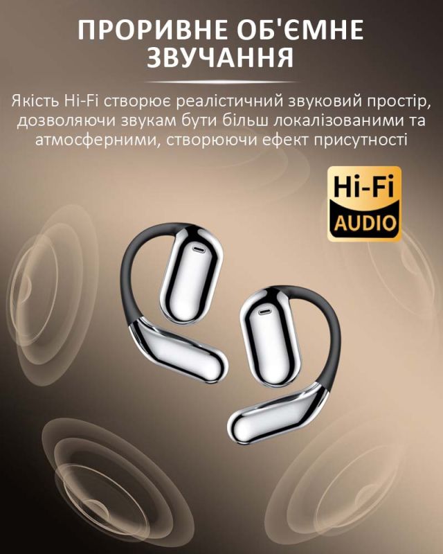 Наушники беспроводные Q16 Pro TWS Earbuds с LED дисплеем, Bluetooth 5.4, ENC, 500mAh Silver