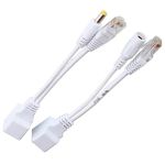 POE инжектор пассивный (пара) 802.3at (30Вт) с портами Ethernet 10/100Mbps, white, OEM