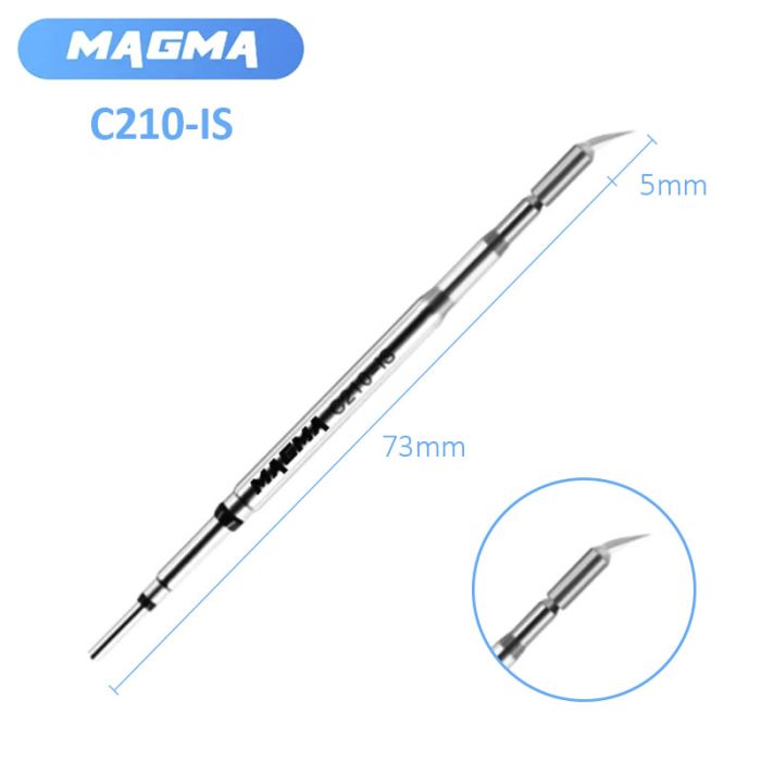 Жало, наконечник Magma C210-IS / вигнутий конус / для паяльника / паяльних станцій