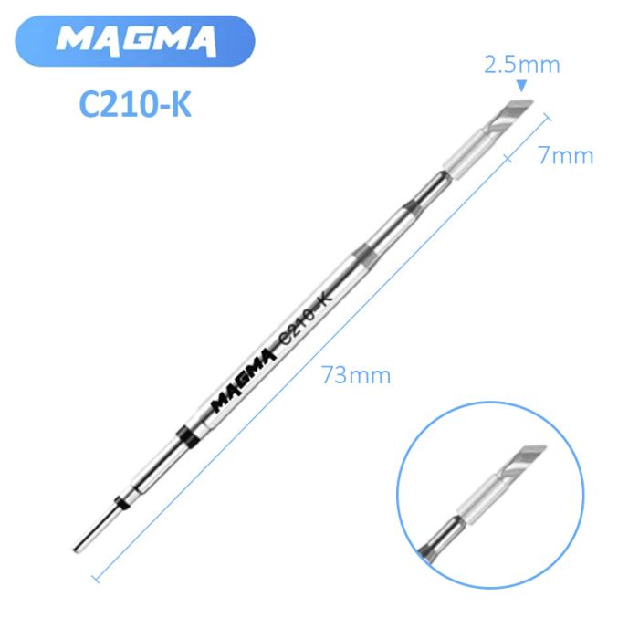 Жало, наконечник Magma C210-K / лезвие / для паяльника / паяльных станций