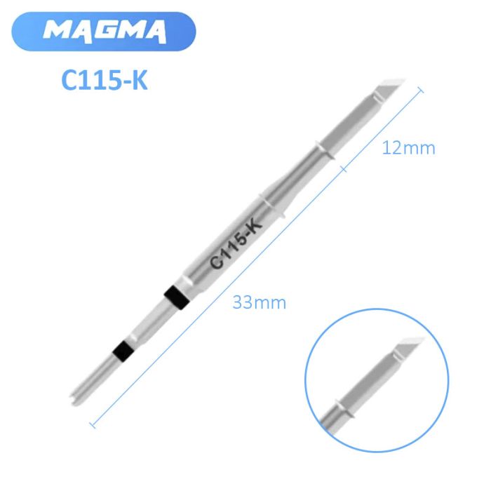 Жало, наконечник Magma C115-K / лезо / для паяльника / паяльних станцій