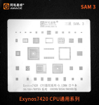 Трафарет BGA Amaoe SAM:3 Exynos7420 CPU для Samsung S6 / S6+ / NOTE5 (0.12mm)