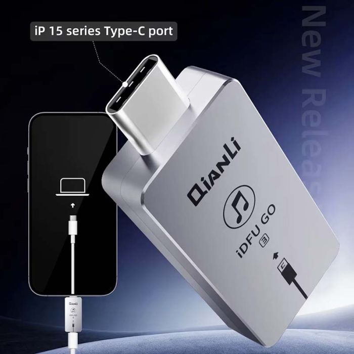 Адаптер QianLi iDFU GO 3 для автовключення режиму DFU в iPhone 15 series, iPad, Type-C