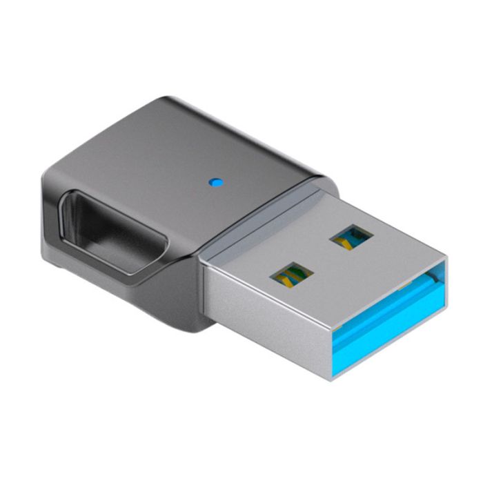 Перехідник USB 3.1 на Type-C / OTG адаптер (тато-мама) / PD, 10 Гб/с / Сірий
