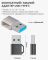 Перехідник USB 3.1 на Type-C / OTG адаптер (тато-мама) / PD, 10 Гб/с / Сріблястий