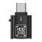 Перехідник Type-C на USB 3.0 / OTG адаптер (тато-мама) Чорний