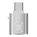 Перехідник Type-C на USB 3.0 / OTG адаптер (тато-мама) Сірий