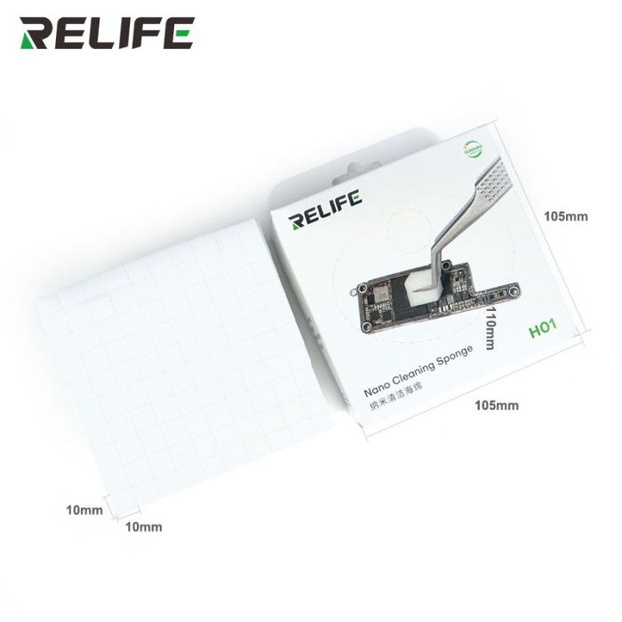 Наногубки Relife HO1 для очистки плат, микросхем / 10мм / комплект 500шт.
