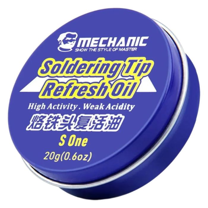 Олія для очищення відновлення жал паяльника Mechanic S One, 20г