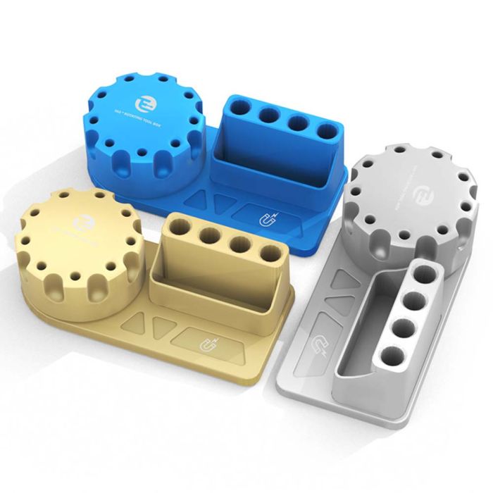 Підставка для зберігання інструментів TE-193 / викруток / пінцетів / 360° / магнітне відділення / Blue