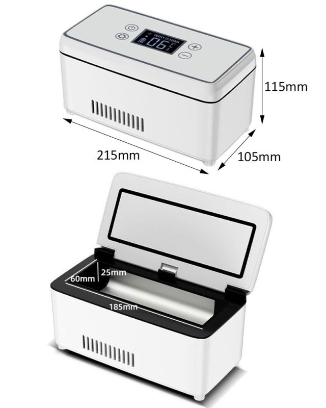 Медичний портативний міні холодильник Coolbox CL-0501 для ліків, інсуліну / сумка / USB / 220V / АКБ