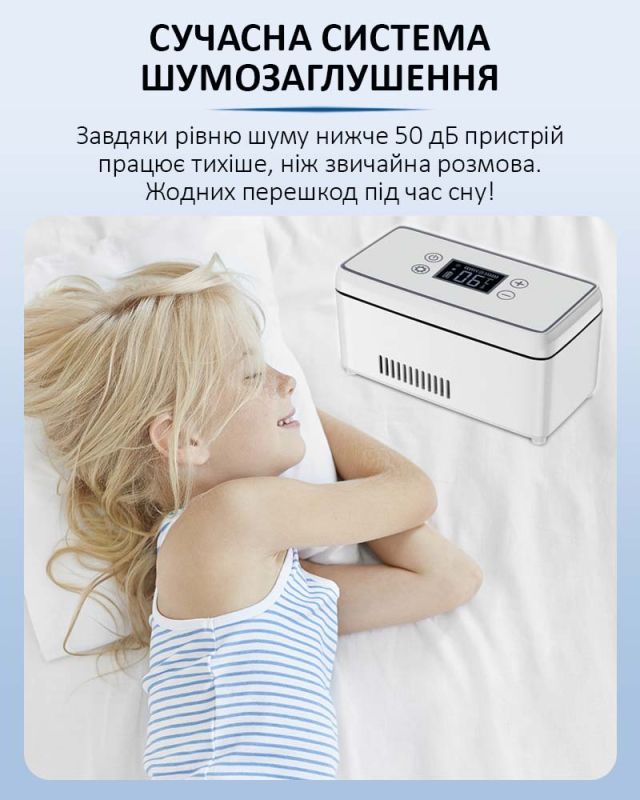 Медичний портативний міні холодильник Coolbox CL-0501 для ліків, інсуліну / сумка / USB / 220V / АКБ
