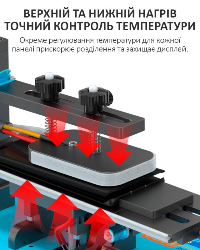 Сепаратор Sunshine S-918M для ремонту смартфонів / зняття рамки / розділення дисплея / 0-140°C / 600Вт