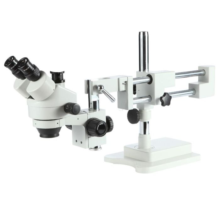 Микроскоп тринокулярный SZM7045T-STL2 + камера 48 Mp / двойной кронштейн / кратность 45X / LED подсветка