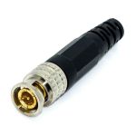 Разъем BNC-M - прямой, пластиковый кожух, винт для фиксации кабеля