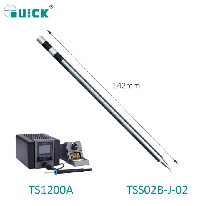 Жало наконечник QUICK TSS02B-J-02 для паяльної станції TS1200А / вигнутий конус