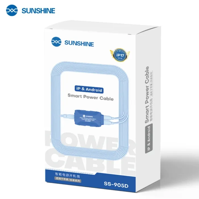 Кабелі для блоків живлення Sunshine SS-905D V11.0 / роз'єми для плат iPhone 8 - 17 Pro Max / Android