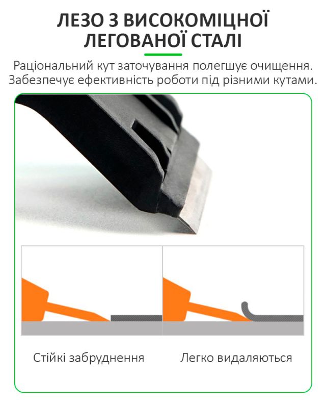 Скребок лезо Relife RL-073 для зняття залишків OCA клею, поляризаційної плівки, двосторонній