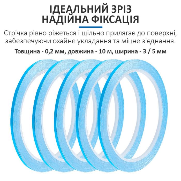 Скотч теплопроводящий двухсторонний Sunshine / 10 м / ширина 5 мм