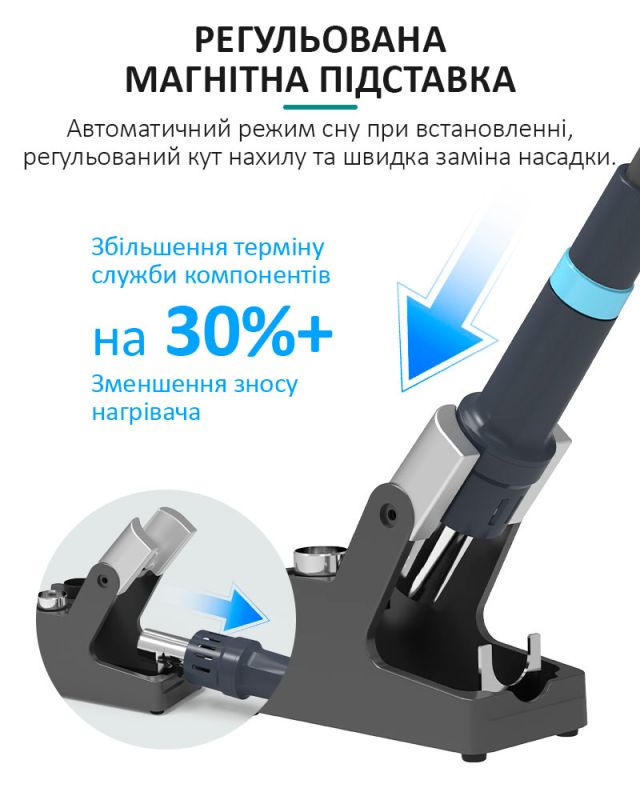 Паяльная станция Quick M9 / AI голосовое управление / 50-550°С / 50 л/мин / 1300 Вт