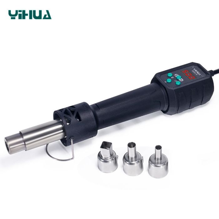 Термофен YIHUA 8858-IV / ЖК-дисплей / цифрове регулювання / компактний / 120 л/хв / 100 - 500°C / 700 Вт