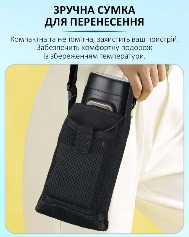 Медичний портативний міні холодильник Coolbox KJX-006 для ліків, інсуліну / сумка, USB, 220V, АКБ всередині