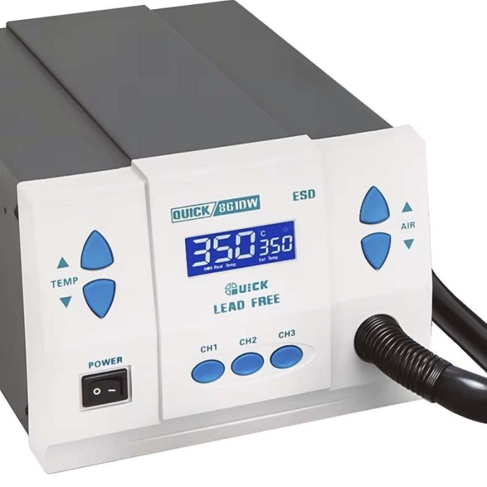 Термовоздушная паяльная станция QUICK 861DW ESD фен / 1000 Вт / 100-500°С / 120 л/мин