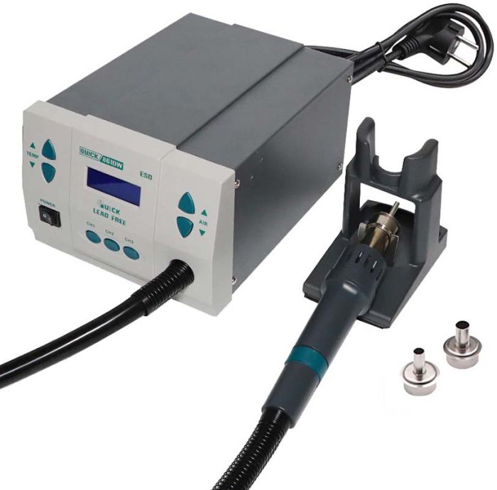 Термоповітряна паяльна станція QUICK 861DW ESD фен / 1000 Вт / 100-500°С / 120 л/хв