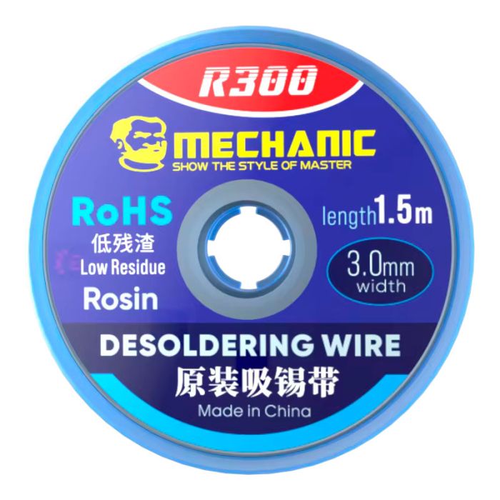 Обплетення для зняття припою Mechanic R300 / довжина 1.5 м / ширина 3.0 мм