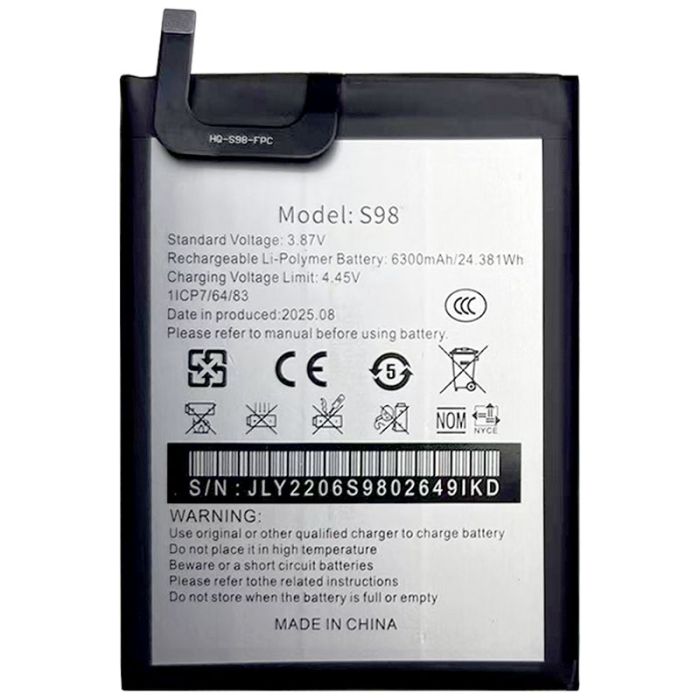 Акумулятор для Oukitel WP20 / S98 / 6300 mAh